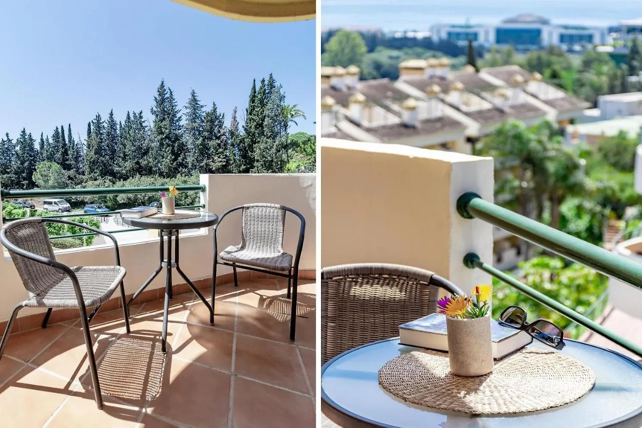 2-Bedroom Retreat With Stunning Views In Aldea Blanca With Private Paddle Court Marbella Apartment