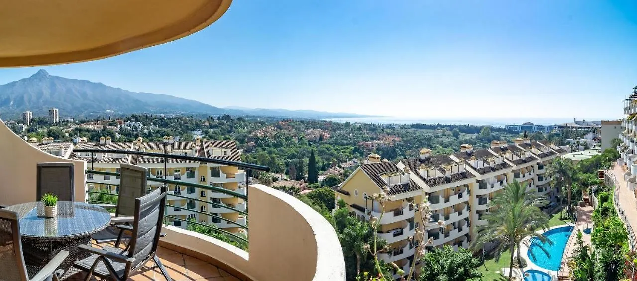 2-Bedroom Retreat With Stunning Views In Aldea Blanca With Private Paddle Court Marbella Apartment